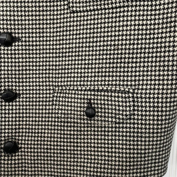 Vintage Scott Taylor 100% Wool Houndstooth Vest Size 14 - Picture 7 of 12